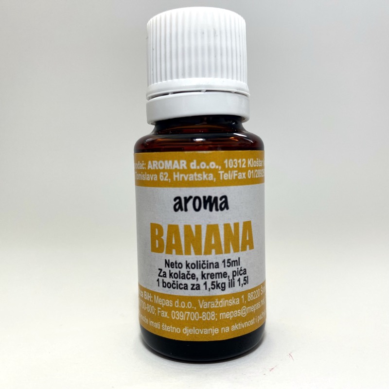 Aroma banana — staklena bočica od 15 ml