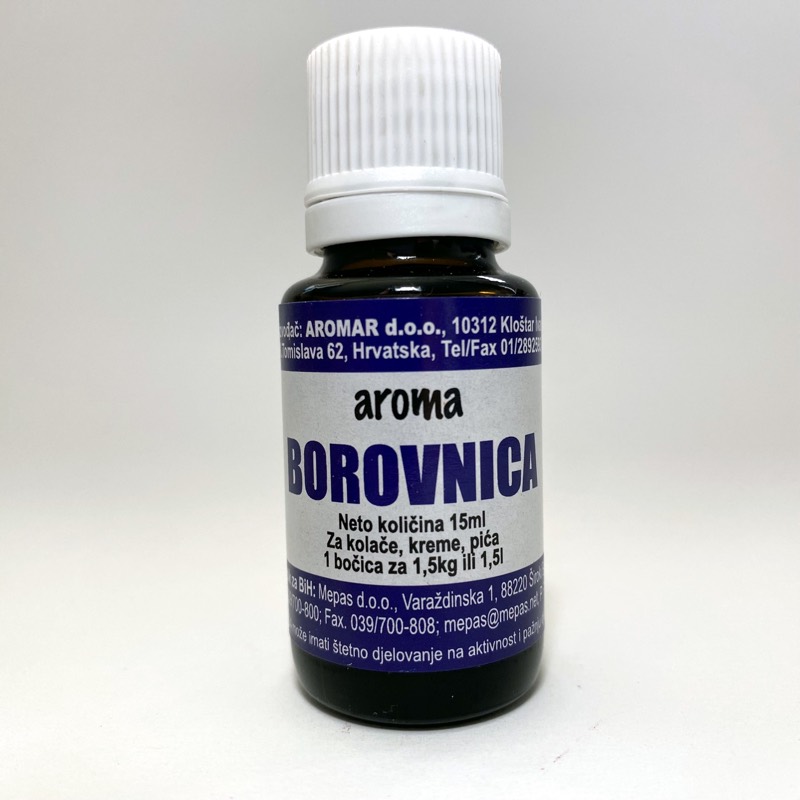Aroma borovnica — staklena bočica od 15 ml