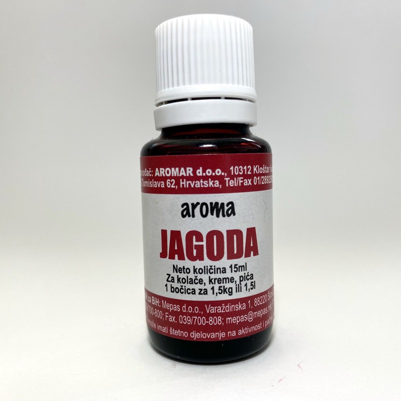 Aroma jagoda — staklena bočica od 15 ml