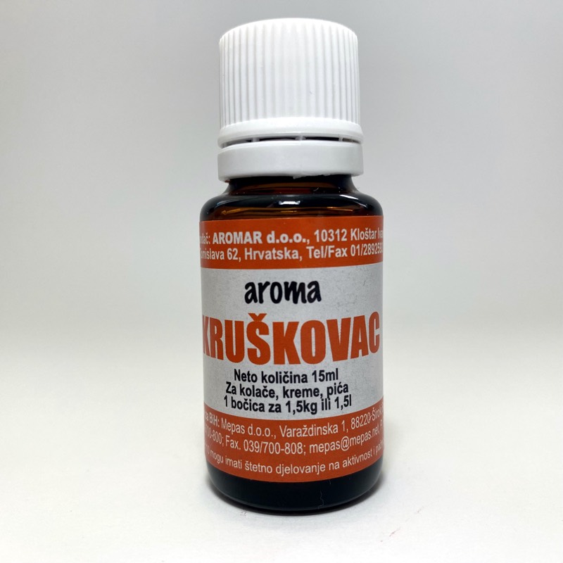 Aroma kruškovac — staklena bočica od 15 ml