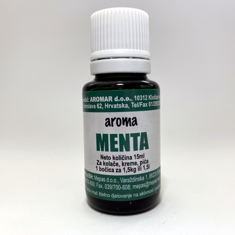 Aroma menta — staklena bočica od 15 ml