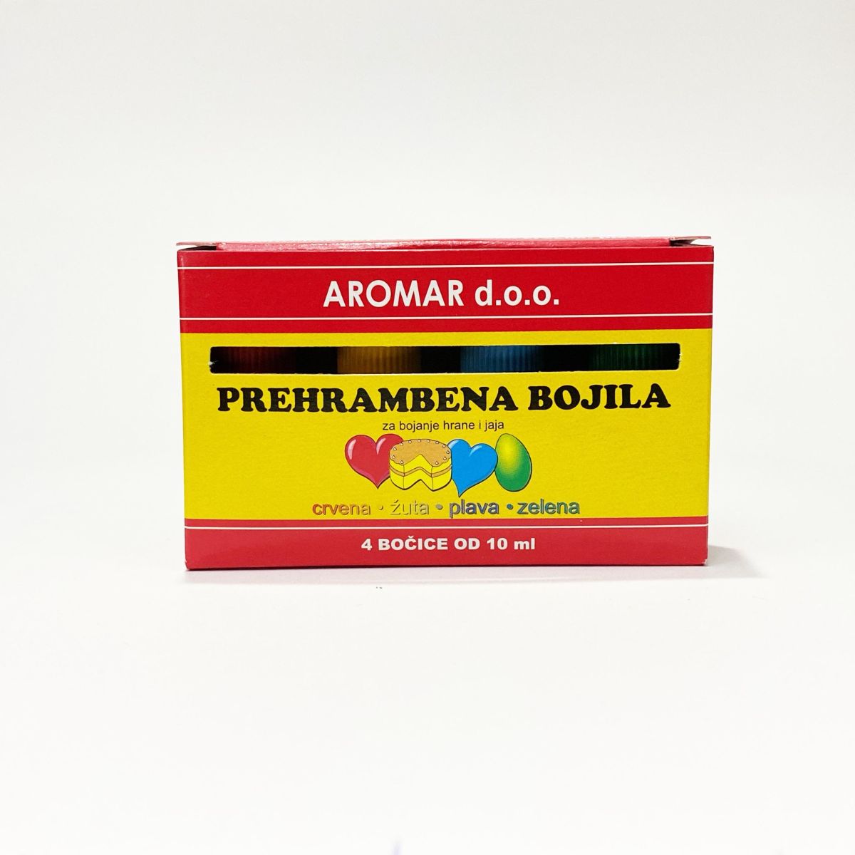 Kutija prehrambenih bojila Aromar